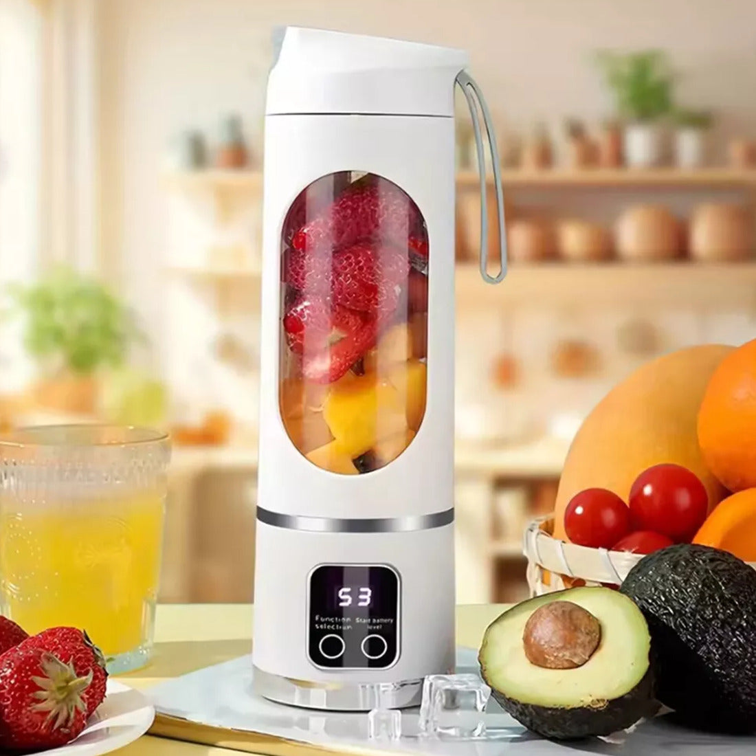 Portable USB Rechargeable Juicer Cup Electric Mixer Blender Smoothie Maker 450ml