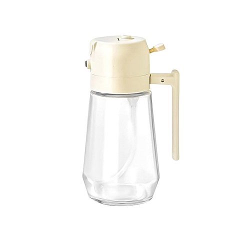 470ML Olive Oil Sprayer Dispenser For Cooking BBQ 2 In 1 Glass Oil Vinegar Soy Sauce Spray Kitchen Oil Bottle For Air Fryer
