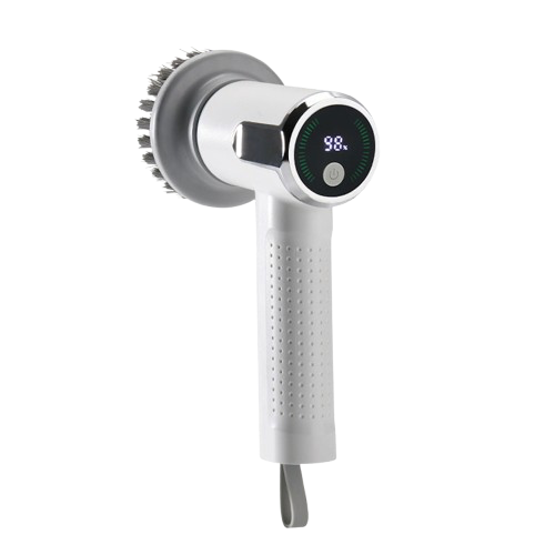 Multifunctional Smart Display Electric Cleaning Brush Wireless Kitchen Sink Cleaning Brush Waterproof Electric Pot Brush Cleaning Tool