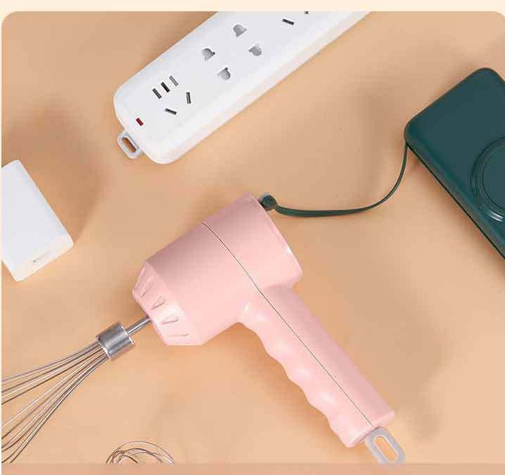 Mini Electric Milk Frother – USB Rechargeable Hand Mixer